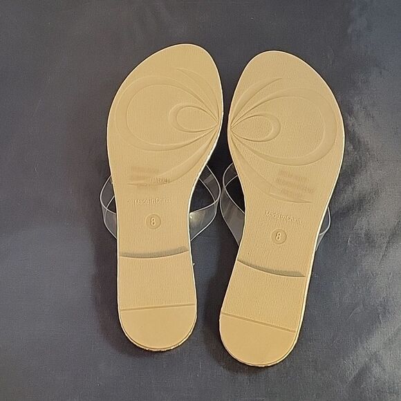 BRAND NEW HERSTYLE TALLUTO-RHINESTONE DETAILS, OPEN TOE, FLAT RAINBOW SANDALS - Picture 9 of 12